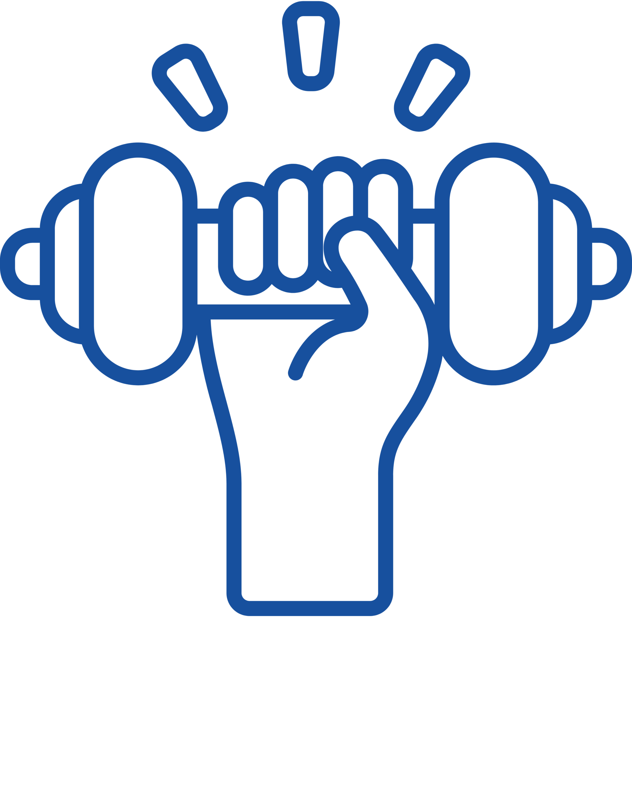 a fist lifting a dumbbell