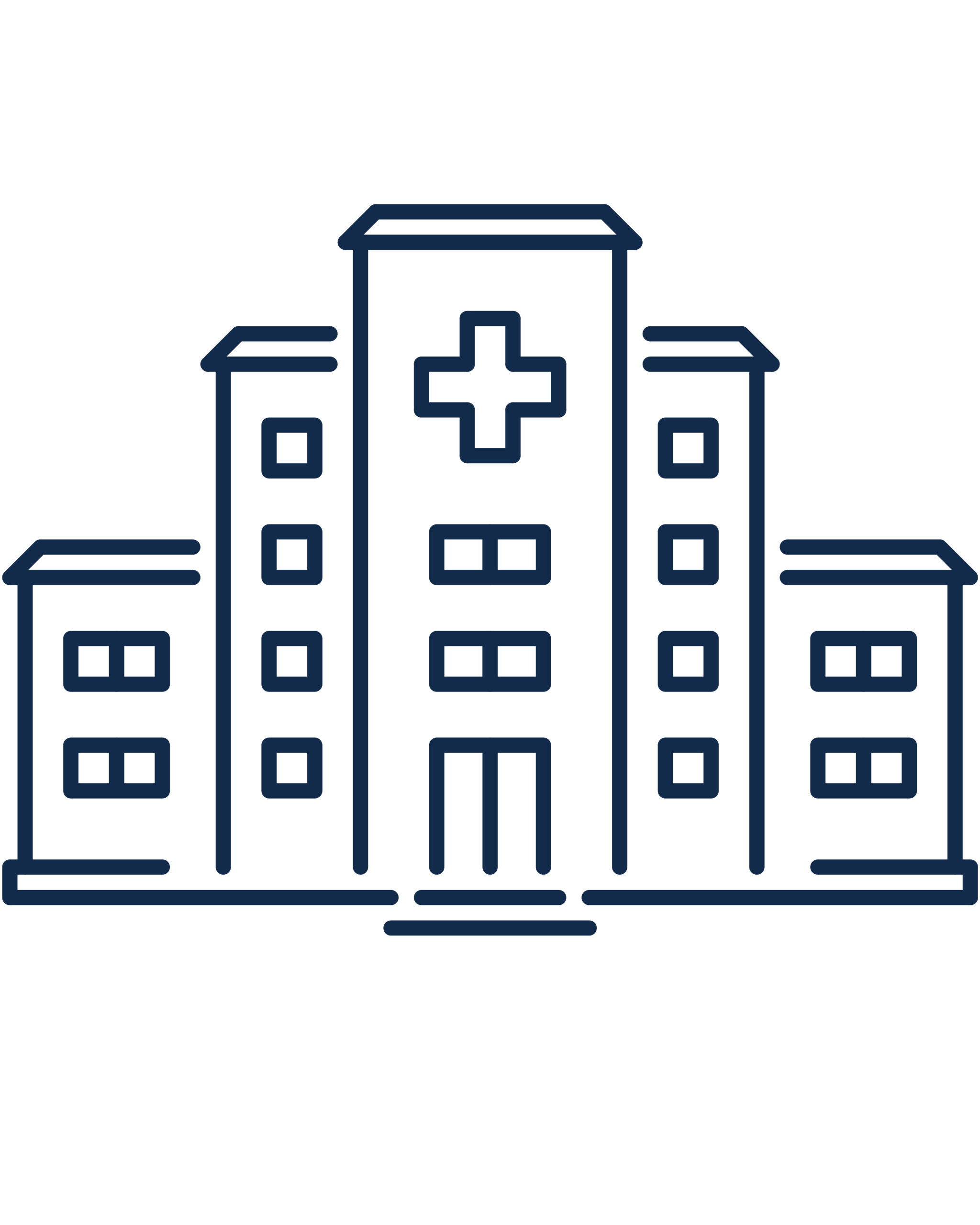 An icon of a hospital